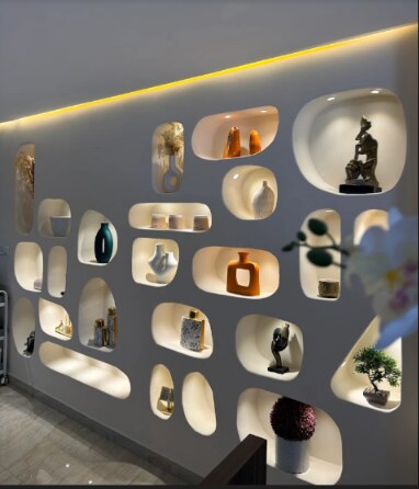 Mur design et objets de décoration de l’espace bien-être